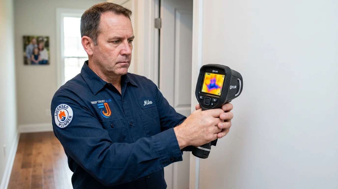Thermal imaging leak detection by Johns Plumbing LLC in Warren